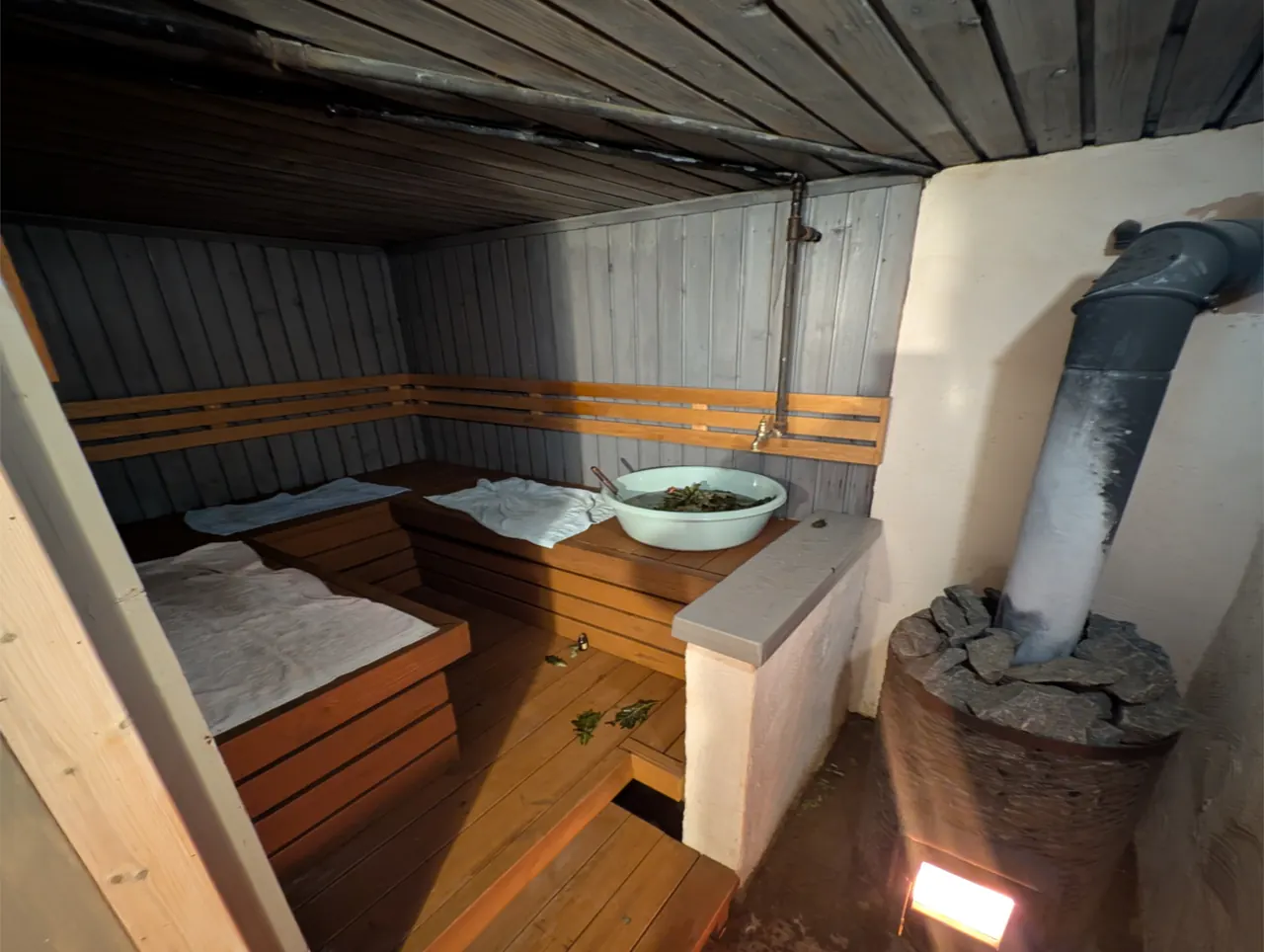 Sauna leiliruum pärast renoveerimist