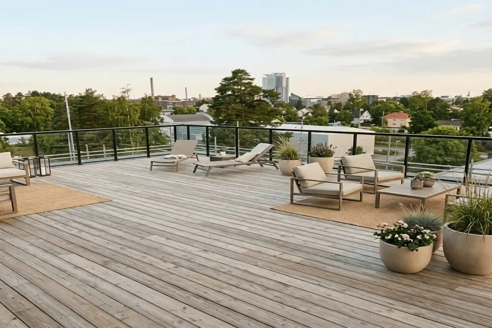 Valminud katuseterrass